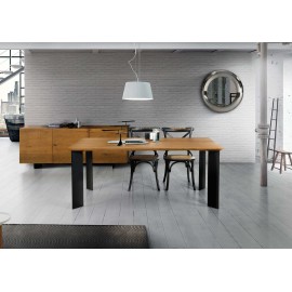 Tavolo rovere nodato finitura grano   160x90 sp.4 fisso