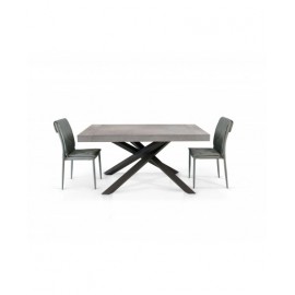 Tavolo nobilitato finitura beton   160x90 2 all. cm.50