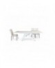 Tavolo vetro bianco   160x90 2 all. cm.40