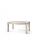 TAVOLO ALLUNGABILE IN LEGNO MASSELLO SBIANCATO DECAPE' 140X90 ALL- O 160X90 ALL