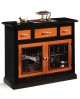 CREDENZA 2 DOORS 3 DRAWERS SOLID WOOD LACCATO