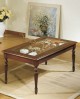 TAVOLINO RETTANGOLARE A BACHECA RIGATO SMONTABILE L.120 H.48 P.60