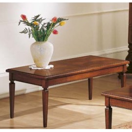 TAVOLINO RETT.RE CON INTARSIO ROSA DEI VENTI L.120 H.49 P.60