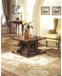 TAVOLINO BAR QUAD. APRIBILE INTARSIO PARQUET   L.80 H.50 P.80