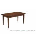 TAVOLO TANGANICA ALLUNGABILE + FASCIA 130X85 GAMBA SPILLO