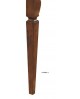 TAVOLO TANGANICA ALLUNGABILE + FASCIA 130X85 GAMBA SPILLO