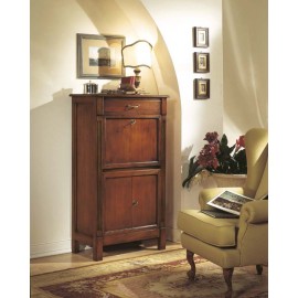 MOBILE BAR IN CILIEGIO CON RIBALTA ANTA LEGNO L.73 H.129 P.38