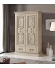 CABINET WOOD IVORY DECORATED