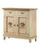 CREDENZA LEGNO BASE MOBILE LEGNO - avorio decorata