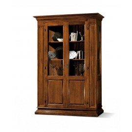 vetrina cristalliera in legno massello vari colori L 155 P 48 H 215