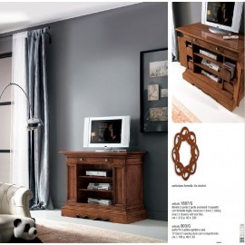 EQUIPPED MOBILE TV STAND WOOD