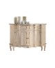CREDENZA 2 PORTE 1 CASSETTO LEGNO MASSELLO LACCATO BIANCO