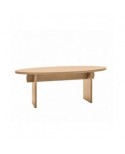 Tavolo rovere, piano rovere Ovale C/BORDO DRITTO  L.160 H.79 P.110