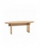 Tavolo rovere, piano rovere Ovale C/BORDO DRITTO L.180 H.79 P.120