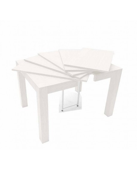 Tavolo in rovere allungabile (con 5 allunghe cm.50)  L.90 H.76 P.90                  Aperto L.340 H.76 P.90