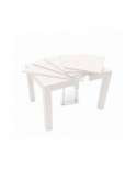 Tavolo in rovere allungabile (con 5 allunghe cm.50)  L.90 H.76 P.90                  Aperto L.340 H.76 P.90