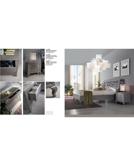 CAMERA COMPLETA LEGNO MASSELLO GIOIA VARI COLORI