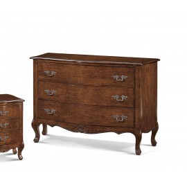 COMO' 3 CASSETTI LEGNO MASSELLO