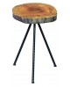 TAVOLINO T. NATURALE, GAMBE FERRO ANTRACITE35x35x69