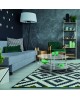 TAVOLINO DOPPIO PIANO VETRO90x50x43