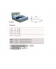 letto imbottito varie dimensioni