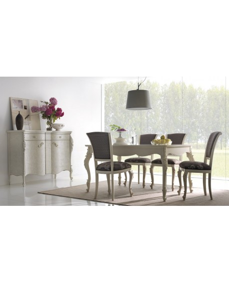 tavolo legno massello 161 x 100 allungabile