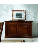 CREDENZA 2 ANTE 2 CASSETTI LEGNO MASSELLO  L157 P52 H93 VARI COLORI