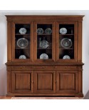 CRISTALLIERA BASE MORE 'LIFT 3 DOORS 3 DRAWERS SOLID WOOD
