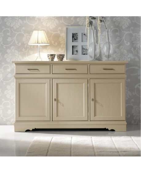 Armario DE CAMPO PROVENZALE EAVORIO blanco mate - MADERA SÓLIDA VENETO