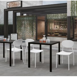 Tavolino bar autolivellante 70x70 finitura antracite