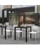 Tavolino bar autolivellante 80x80 finitura antracite