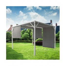 GAZEBO CUBO BIANCO 3X3 COMPLETO DI TELO
