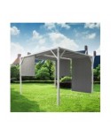 GAZEBO CUBO BIANCO 3X3 COMPLETO DI TELO
