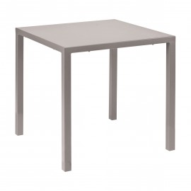 Tavolo in metallo autolivellante colore  FANGO   L.70 P.70 H.75
