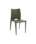 Sedia polipropilene colore Verde    L.45 H.84 P.54 HS.45