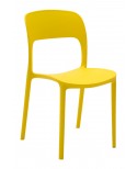 Sedia polipropilene colore Giallo    L.45 H.83,5 P.41 HS.46