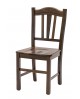 Sedia con fondino legno, tinta Noce   L.46 H.95 P.50 HS.47,5