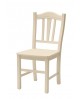 Sedia con fondino legno, laccato Beige   L.46 H.95 P.50 HS.47,5