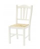 Sedia con fondino paglia, laccato Bianco   L.43 H.95 P.48 HS.46,5