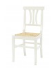Sedia con fondino paglia, laccato Bianco   L.43 H.90 P.42 HS.46,5