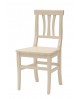 Sedia con fondino legno, laccato Beige   L.46 H.90 P.44 HS.48
