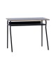 Banco  SCUOLA  fusto metallo nero fucile e piano melaminico nero L.100 H.76,5 P.50