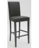 Sgabello Ecopelle antracite c/Fusto antracite  L.48 H.115 P.49 HS.74