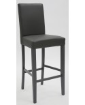Sgabello Ecopelle antracite c/Fusto antracite  L.48 H.115 P.49 HS.74