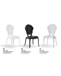 Sedia Polipropilene Bianco Lucido   L.46 H.97 P.54 HS.47