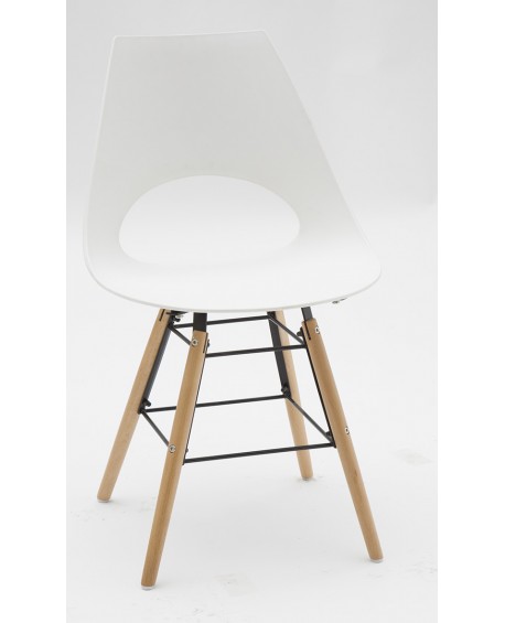 Sedia Polipropilene colore Bianco  L.48 H.80 P.50 HS.45