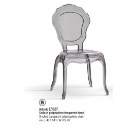 Portrona Polipropilene Trasparente   L.57 H.97 P.54 HS.47