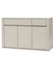 Credenza in Frassino tre porte tre cassetti colore  BIANCO                           L.138 H.88 P.48