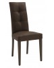 Sedia Ecopelle Invecchiata Marrone con Fusto Marrone                           L.46 H.100 P.45 HS.48