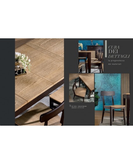 Sedia Kiko in frassino con telaio da tappezzare